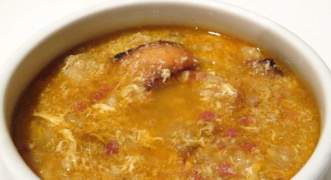 Sopa Castellana o sopa de ajo en Monsieur Cuisine